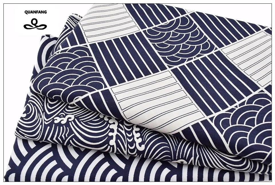 Новая печатная саржевая хлопковая ткань для рукоделия пэтчворк шитья штор скатерть пижамы/японская серия Материал полуметра