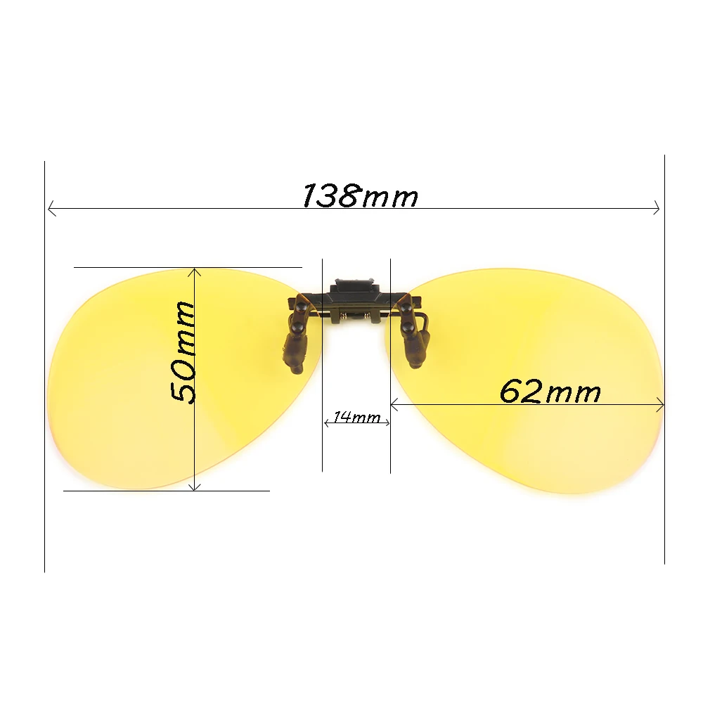 Gudzws анти-синий светильник, блокирующий зажим, прикрепленный к близорукости, очки, Классический Авиатор, большая оправа, желтые прозрачные линзы