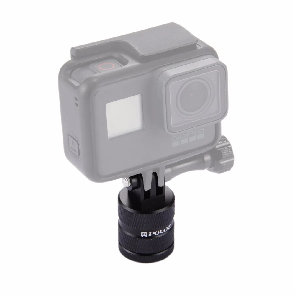 

PULUZ 360 Degree Rotation Connection Holder CNC Adapter Base Mount for GoPro HERO5 4 3+ 3 2 1 / SJCAN / Xiaoyi Sport Cameras