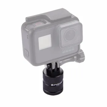 

PULUZ 360 Degree Rotation Connection Holder CNC Adapter Base Mount for GoPro HERO5 4 3+ 3 2 1 / SJCAN / Xiaoyi Sport Cameras