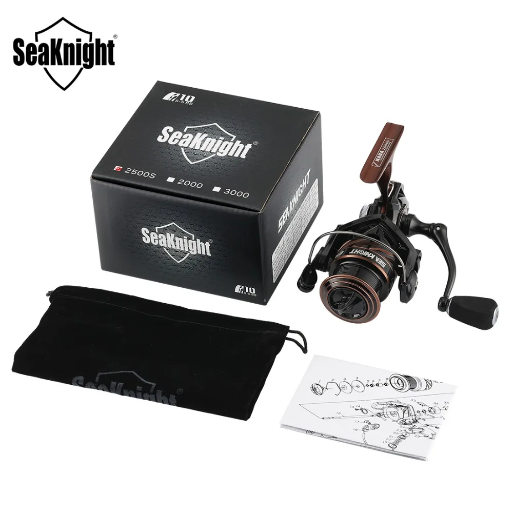 Рыболовная катушка SeaKnight NAGA II 5 2: 1 спиннинговая 2500S 2000 3000 4000 5000 металлический