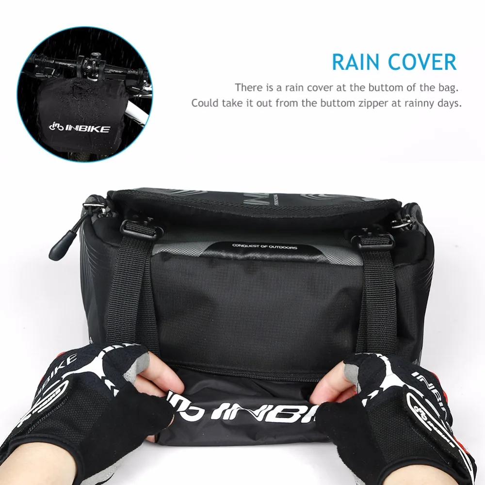 Cheap Waterproof Bike Bag Large Capacity Handlebar Front Tube Bag Bicycle Pocket Shoulder Backpack Cycling Bike Accessories 2