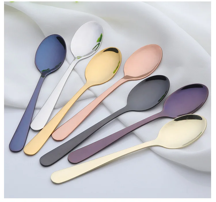 1PC New Teaspoon Tea Spoon Cutlery Set Stainless Steel Mirror