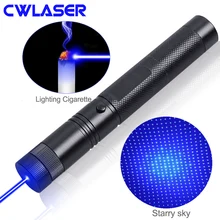 CWLASER 10000-20000 м мощный 2-в-1 1000 мВт 450nm Фокусируемый Синяя лазерная указка(303) с замком+ матч-освещение(черный