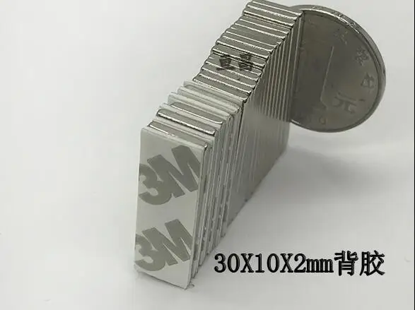 10 шт. 30 мм x 2 N35 сильная планка кубовидные блочные магниты 30x10x2 с двусторонним
