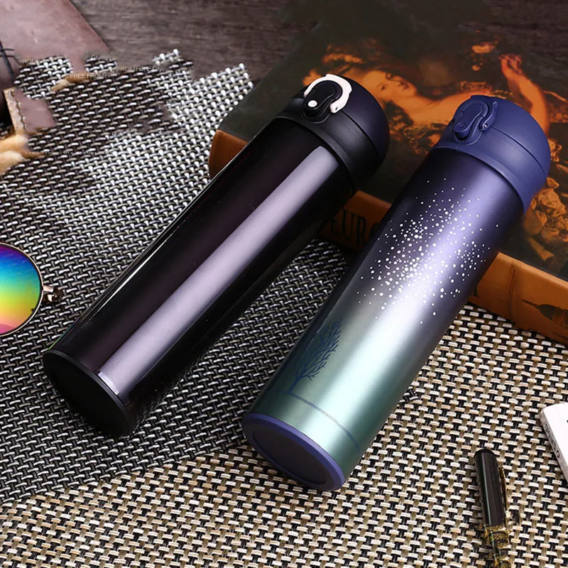 

Vacuum Stainless Steel 500ML Tea Thermos Mug Thermocouple Food Thermal Bottle For Water Term Cafe Creative High-end Gifts
