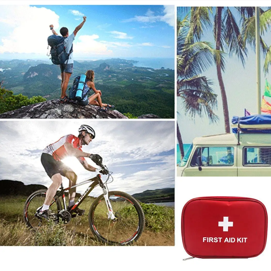 

Outdoor Mini Portable Travel First Aid Kit Bag Home Emergency Medical Box