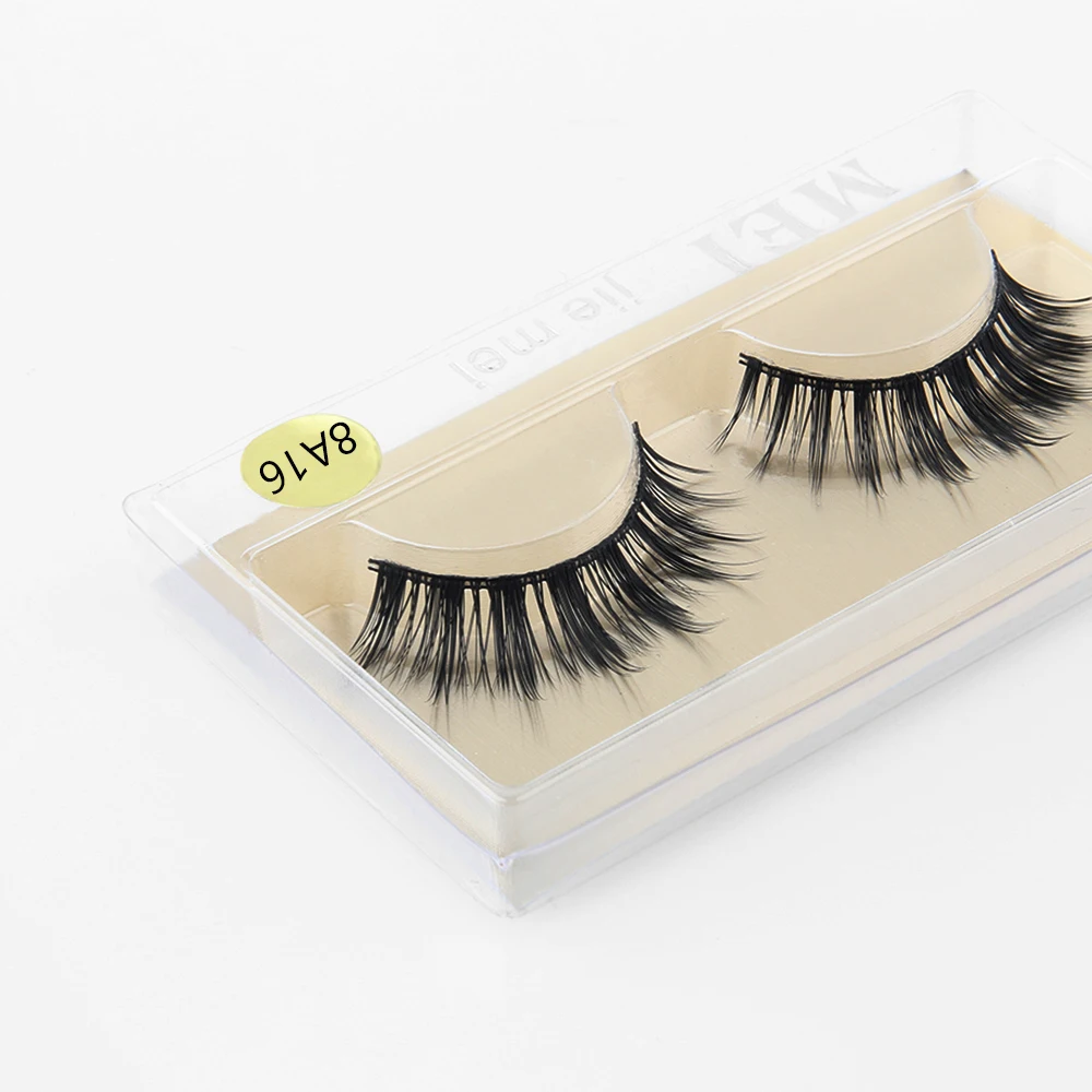 

1 Pair Make Up Soft Natural False Eyelashes Long Lashes Handmade Black Fake Eyelashes Extension Makeup Tools Beauty Fashion