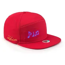 Panneau d'affichage de chapeau élégant, Bluetooth Led, hip hop, fête de danse de rue, parade, randonnée nocturne, course à pied, casquette de pêche