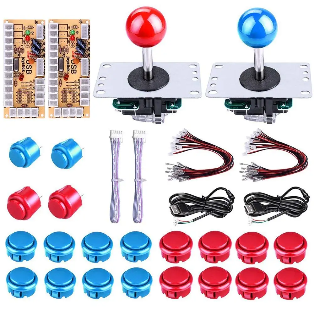 

Arcade Joystick DIY Kit Zero Delay Game USB Encoder PC Joystick Computer Game+5Pin joystick+20 Arcade Button for Mame Jamma Game