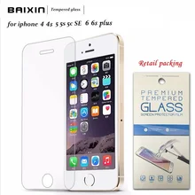 Original 0 3mm 9H Transparent Toughened Tempered Glass Screen Protector For Iphone 4 4s 5 5s