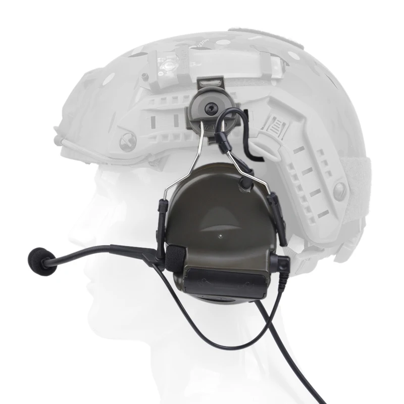 Комплект для наушников Z Tactical Airsoft Comtac II комплект с переходником шлема Peltor