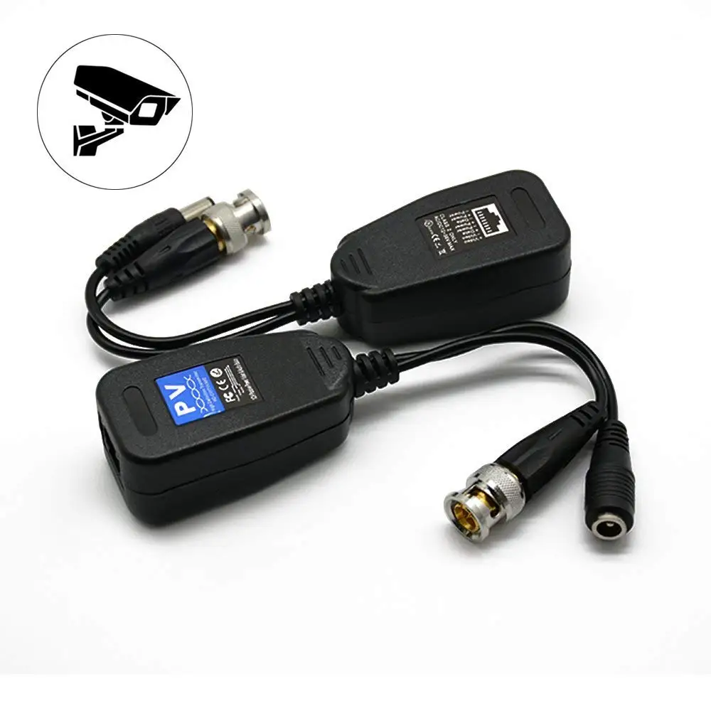 Новый стиль видео балун HD CVI/TVI/AHD UTP Пассивный Видео с DC разъем питания и RJ45 CAT5e/Cat6