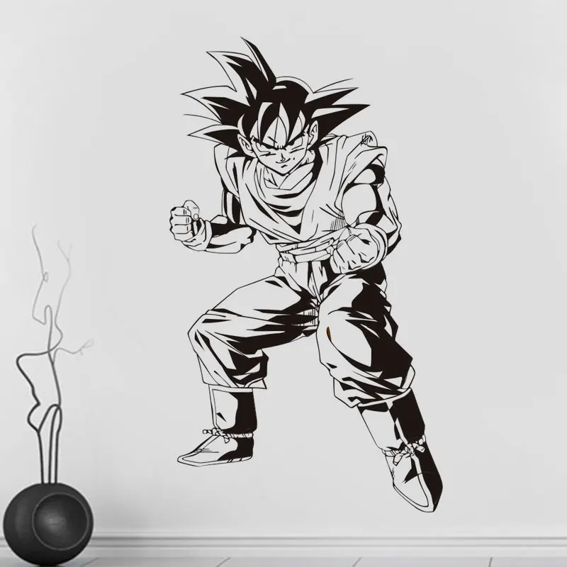 Новые Мультяшные настенные наклейки Sun Wukong виниловые съемные домашний декор для