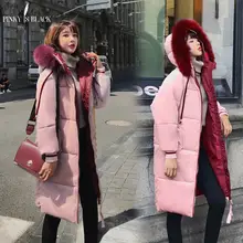 PinkyIsBlack Winter Jacket Women Thick Warm Long Parkas Women Down Jacket Coat Cotton Padded Fur Hooded Woman Winter Coat Female цена PinkyIsBlack Winter Jacket Women Thick Warm Long Parkas Women Down Jacket Coat Cotton Padded Fur Hooded Woman Winter Coat Female цены онлайн