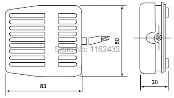 TFS-201 foot switch drawing