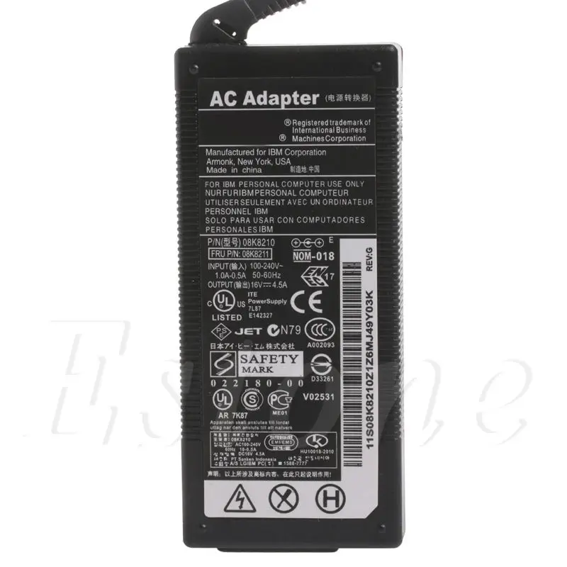 Блок питания для ноутбука IBM C26 5 5*2 мм 16 в а 72 Вт|laptop ac adapter|ac power adapter chargerac |