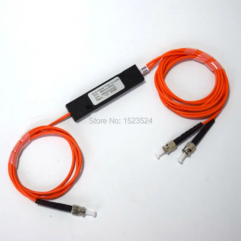 Free Shipping 850nm 62.5/125 Mm 50/50 Coupling Ratio St/pc 1x2 Fbt