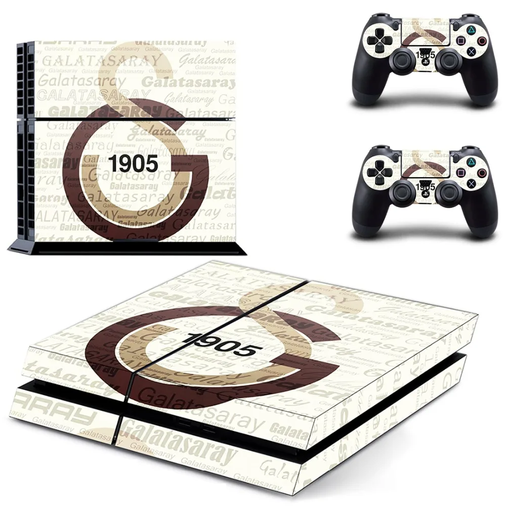 Galatasaray 1905 футбольная команда наклейка для PS4 Наклейка Виниловая наклейка для sony Playstation 4 консоли и 2 контроллера наклейка для PS4 стикер