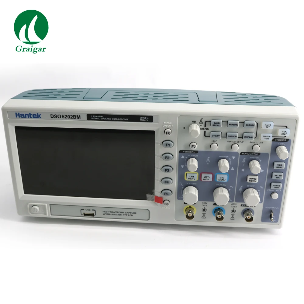 

New Hantek DSO5202BM Digital Storage Oscilloscope 2 Channels 200MHz 1GSa/s 2M Record Length