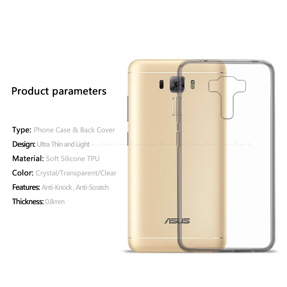 Ультратонкий Прозрачный мягкий ТПУ чехол для Asus ZenFone ROG Phone 3 ZE520KL ZE552KL силиконовый