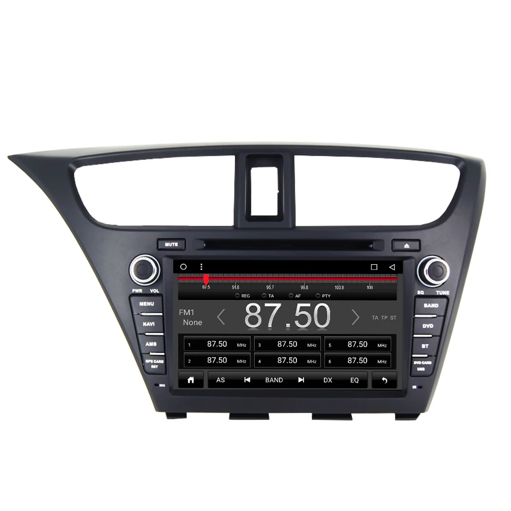 Поддержка Apple Carplay Android 8,1 автомобильный Радио DVD gps Мультимедиа стерео плеер для Honda Civic хэтчбек 2013- Автоматическая навигация