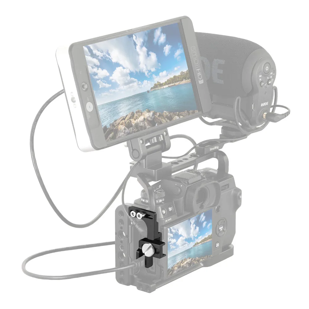  SmallRig HDMI Cable Clamp for Fuji X-H1 and for Fuji X-T2 Cage 2156
