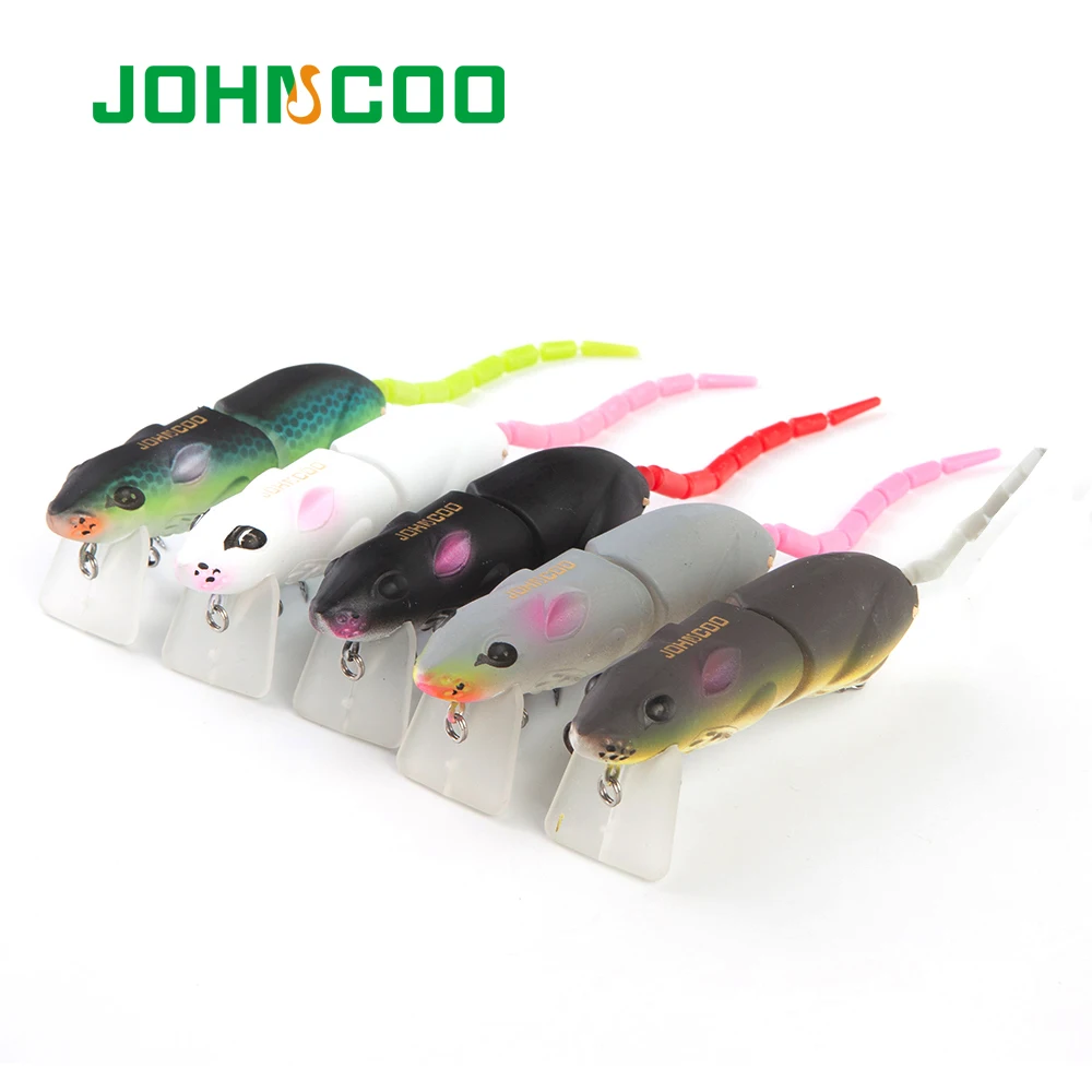  Minnow Fising Lure Mouse Lure Wobbler Hard Mouse Bait 80mm 15.5g Fishing Lure Frog Artificial Sea S