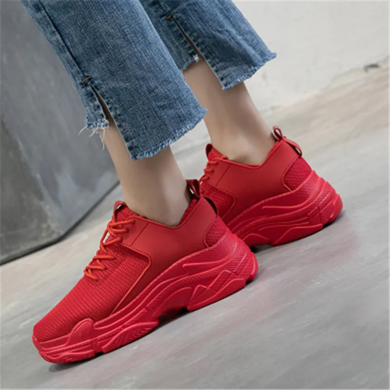 

GYP 2019 new black women's shoes flat-bottomed sports shoes ladies mesh adult girls breathable cross-tied female shoes LC-37