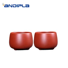 2 шт./лот 60 мл Исин фиолетовая глиняная чашка для чая Dahongpao Mud Zisha чашка для чайной церемонии посуда для напитков мастер чайные чашки маленькие чаши для чая