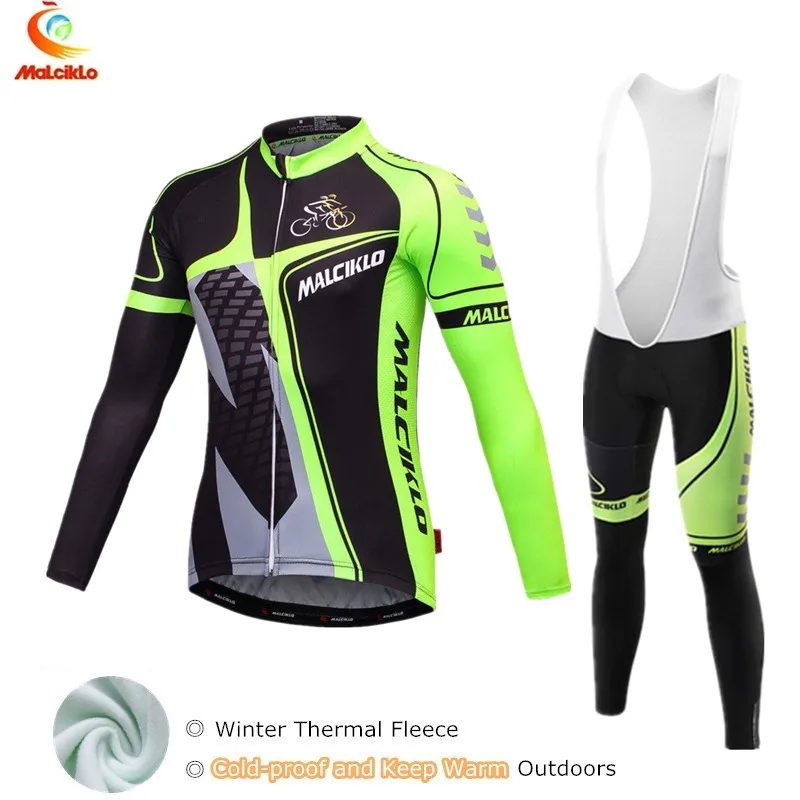 Malciklo 2017 Cycling Jersey Sets Bike Bicicleta Clothing For Men Mountain Winter Maillot Ciclismo Skinsuit | Спорт и развлечения