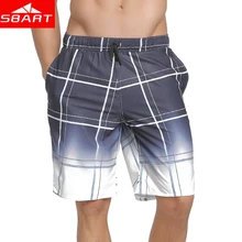 Настоящие купальники Sbart Брендовые мужские пляжные шорты Свободный Прямой удобный Быстросохнущий мужской летний большой размер 3xl
