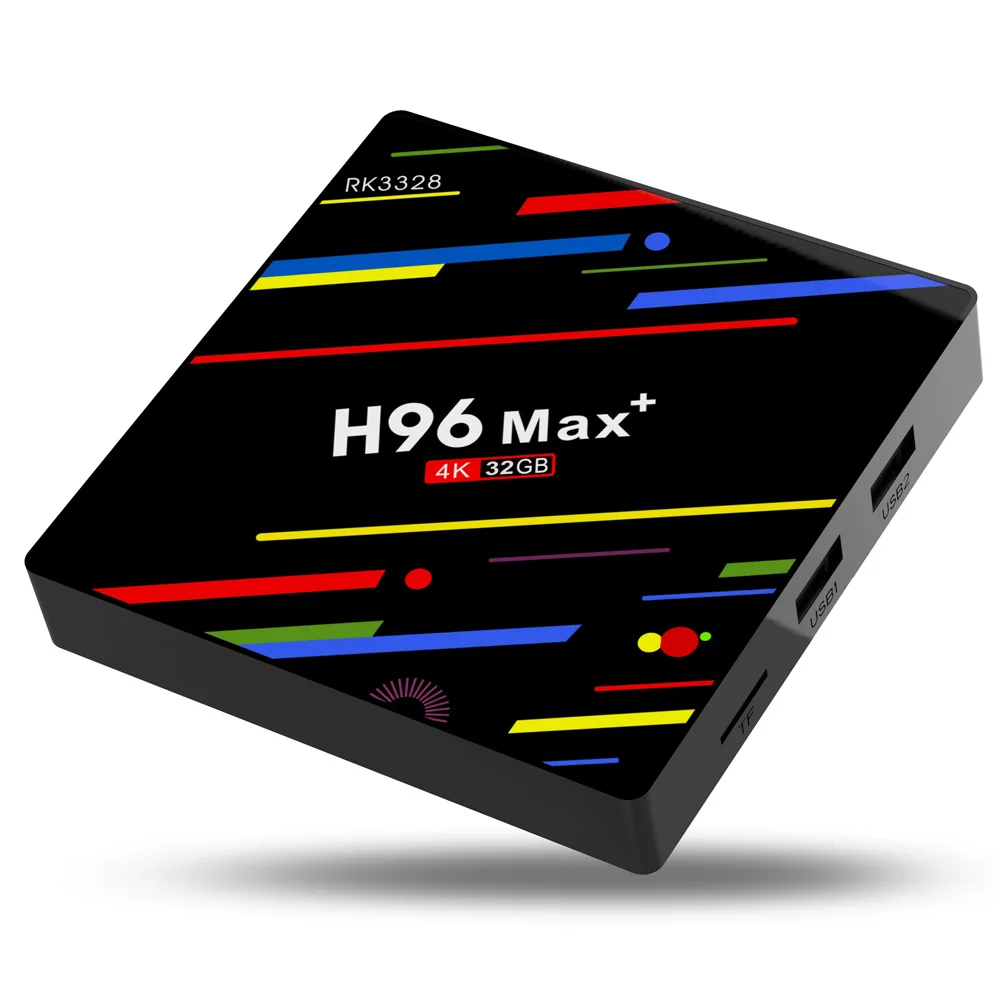 H96 Max Plus RK3328 Android 8.1 TV Box 4GB RAM 32GB ROM USB3.0 Smart Set-top Box Support HD Netflix 4K Media Player