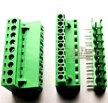 

20Set/Lot KF2EDGK 5.08MM 9Pin Curved Plug-in Screw Terminal Connector 9P 90 Degree