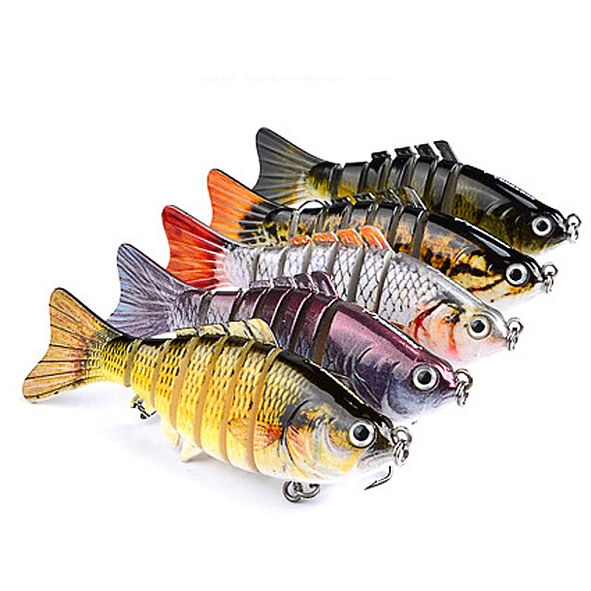 

10cm 15.5g swimbait lure Multi Jointed fish Wobblers Lifelike Fishing Lure 6 Segment Swimbait Crankbait Fishing Tackle