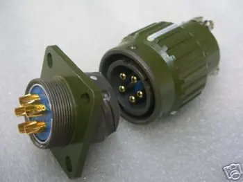 

Military 5-Pin Twist Male & Female Connector Free shipping 20pcs