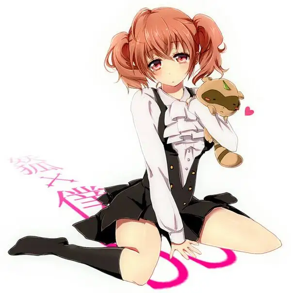 Парик для косплея аниме Inu X Boku SS Roromiya Karuta с двумя кристаллами конский хвост