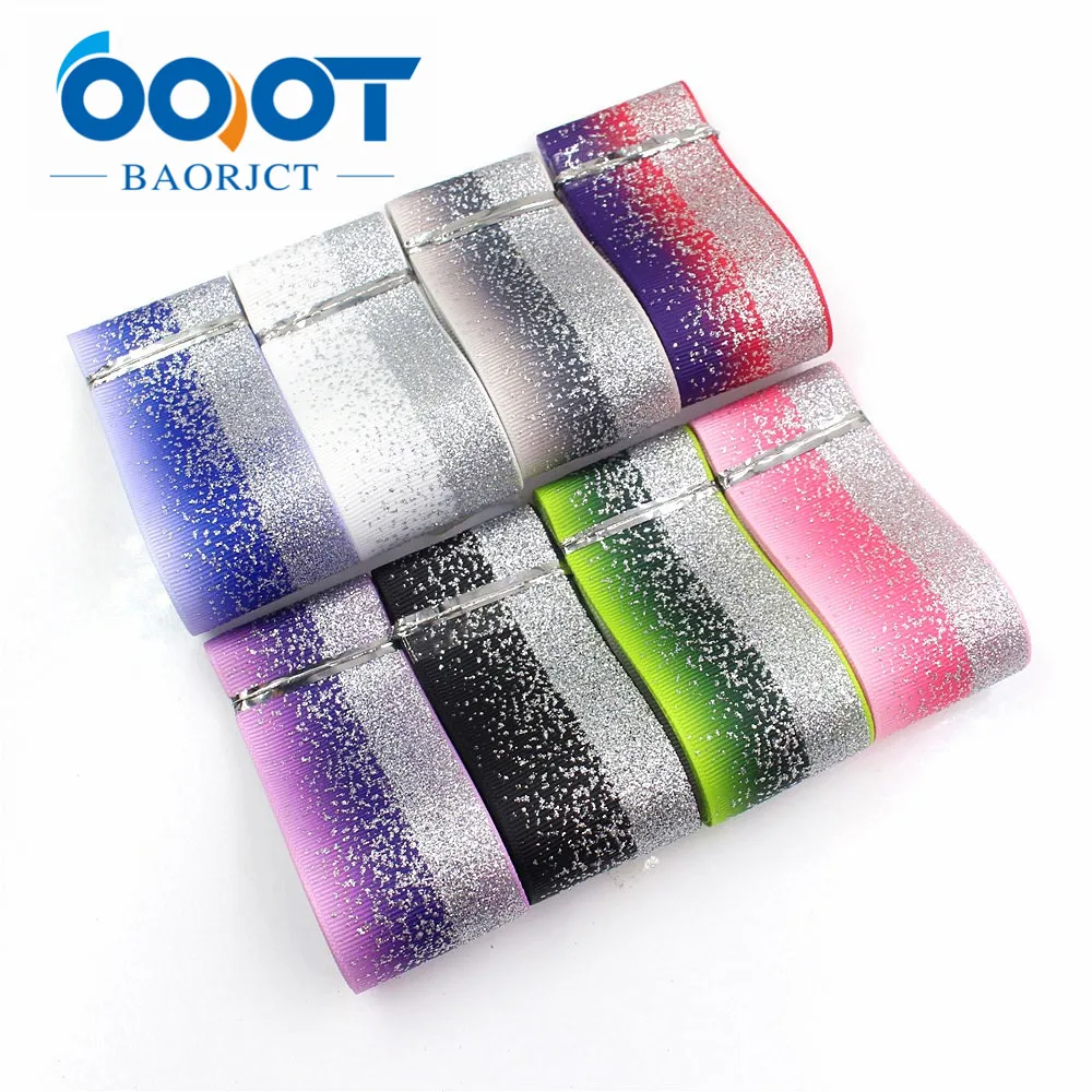 

OOOT BAORJCT I-19414-997,1-1/2",10yards Gradient flash Printed grosgrain Ribbons,tape crafts bow cap accessories and decorations