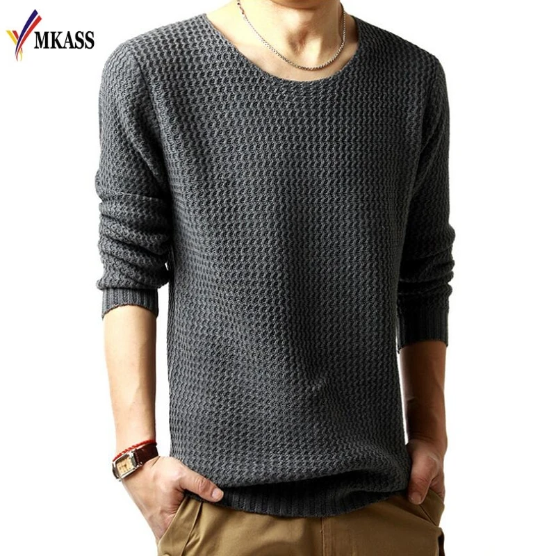 Rand Hot Sale Pullover Sweater Male O Neck Sweater Autumn Long Sleeved Casual Knitted Men