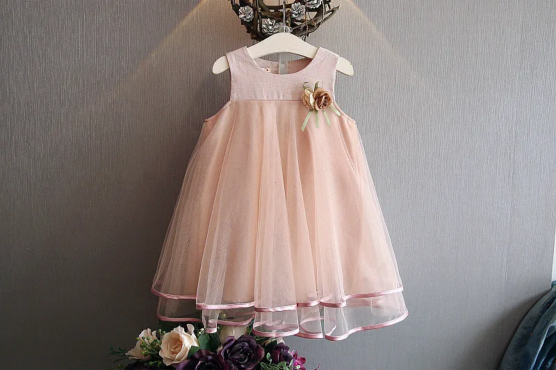 Платье для маленьких девочек г. Летняя кружевная одежда с цветочным рисунком для маленьких девочек Детские платья-пачки принцессы vestidos infantis, детское платье-пачка