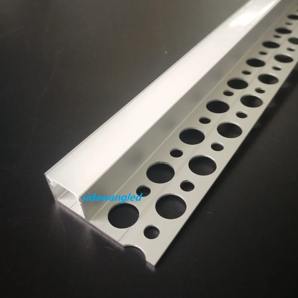 

10/15set x 1000mm Recessed drywall Aluminium led profile with long flange,Ceiling Led Alu channel for 10mm wide strip SDW3311