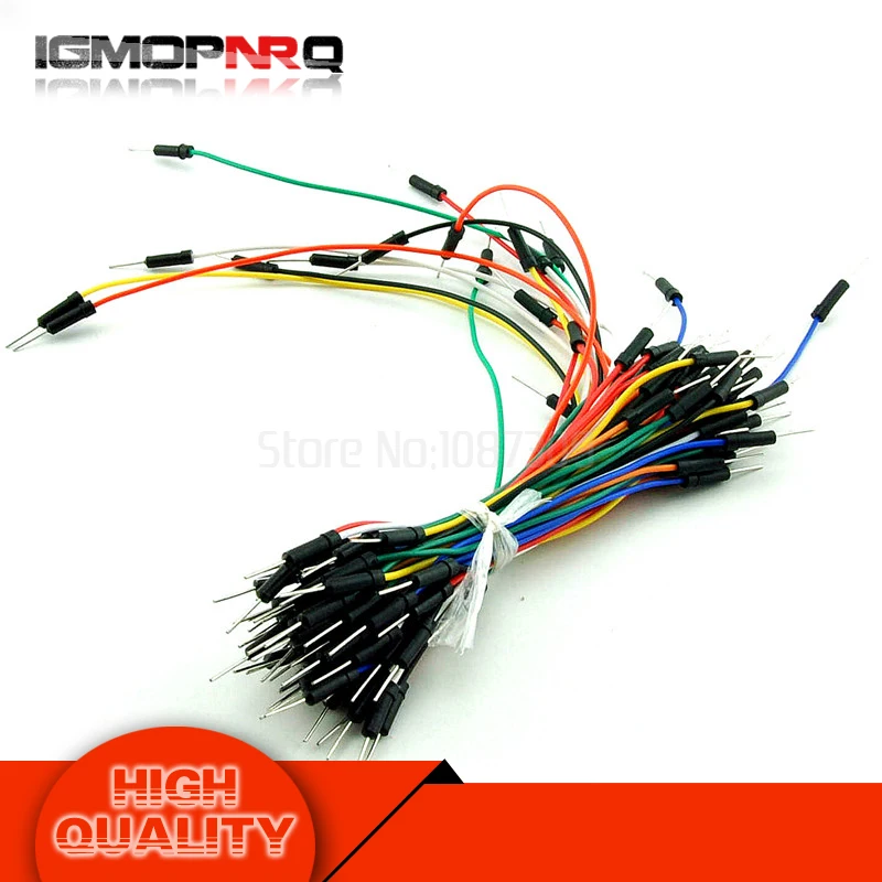 

1set=65pcs Jump Wire Cable Male to Male Wire for Breadboard