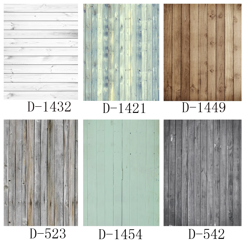 HUAYI Wood board Photography Backdrop Newborn portrait Dark Brown wooden planks Photo Booth Background Vinyl Photophone fondo