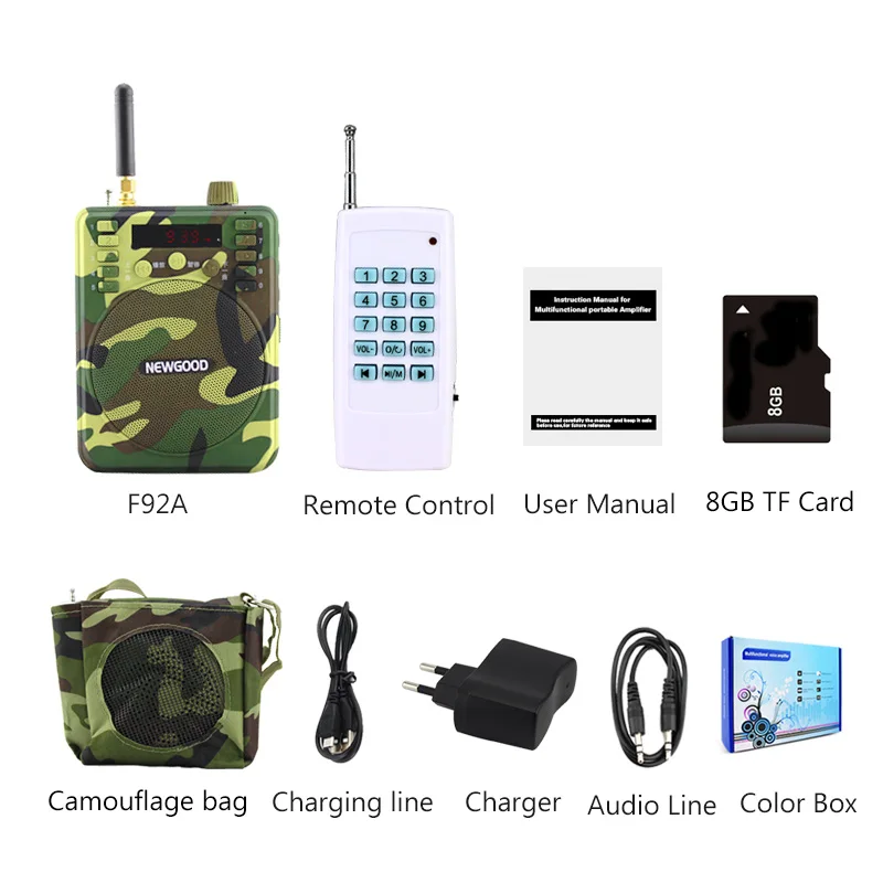 Remote control Hunting Decoy Speakers USB MP3 Bird Caller