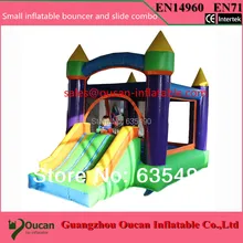 4x3x2.5 м pvctarpaulin надувной батут и слайд комбо для детей, Детский Надувной крытая площадка батут