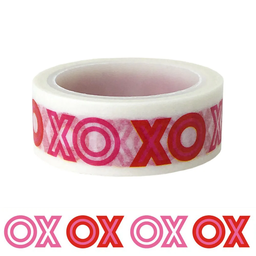 

20pcs/set Wholesale OXOX Washi Tape Circle Fork Valentine's Day Weird DIY Decorative Gift Washi Tape