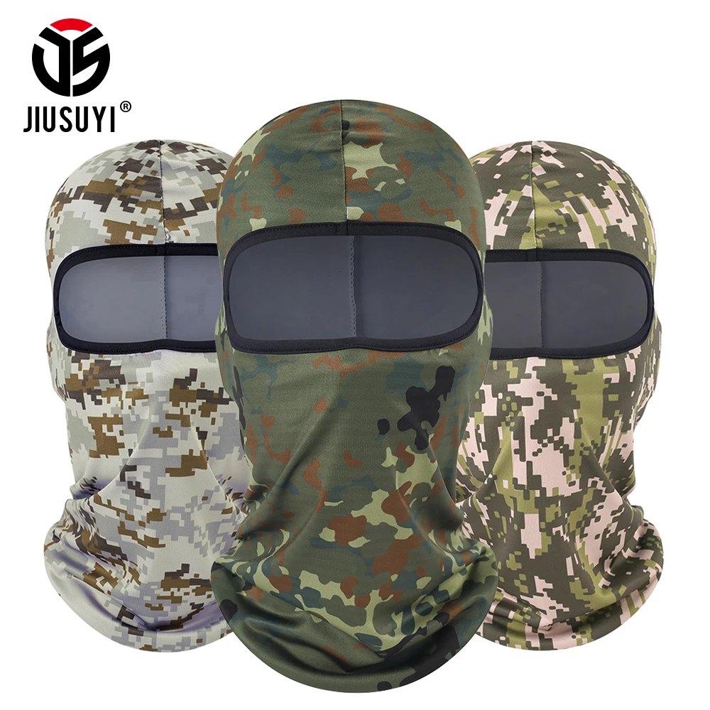 

Tactical Military Balaclava Camouflage Full Face Shield Hats Combat Airsoft Paintball Summer Head Mask Cap Beanies Men Women