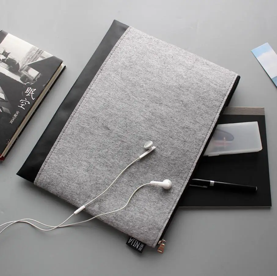 A4 Document Bag Business Briefcase File Folders Felt folder brief case multifunctional envelope