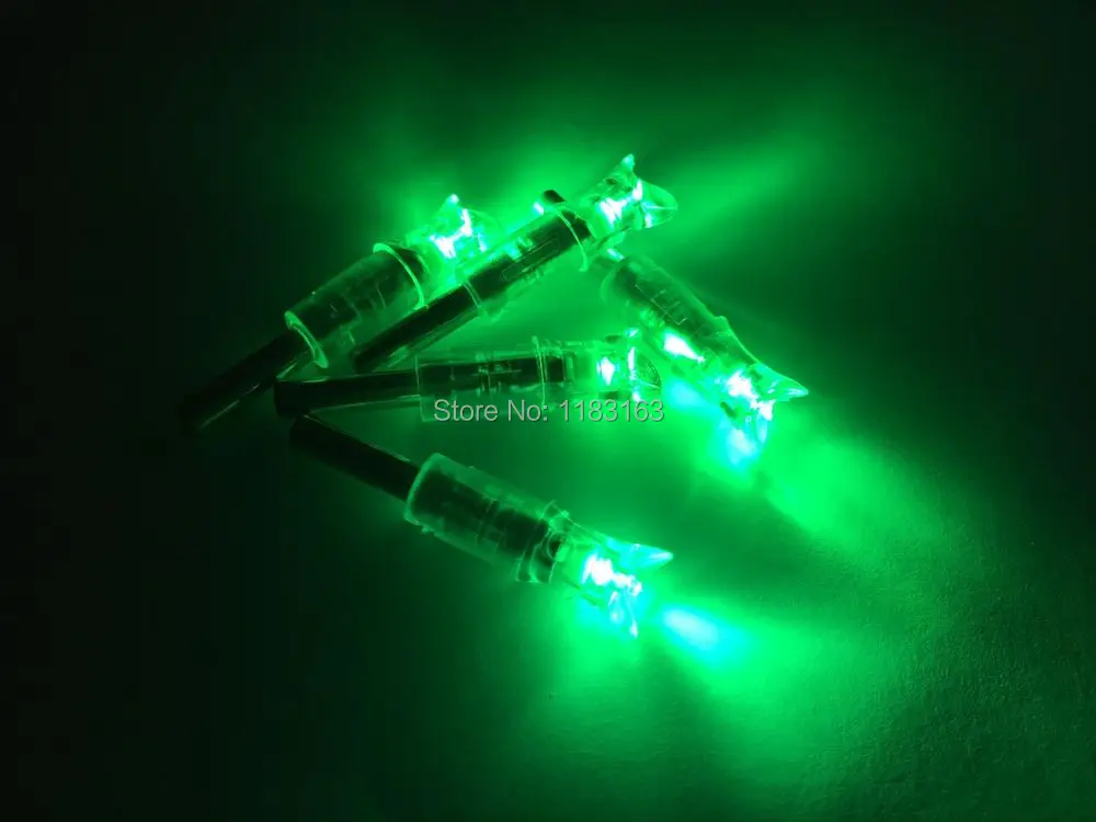 6 pieces green Led Lighted arrow Nock for crossbow Half moon nock