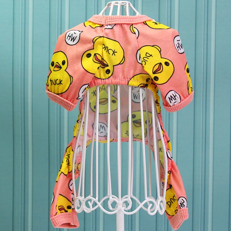 Хлопковые пижамы для собак милая Одежда с рисунком чихуахуа йоркширского щенка